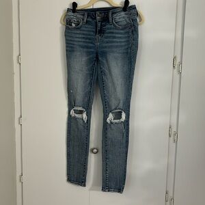 Buckle Black Ripped Skinny Jeans